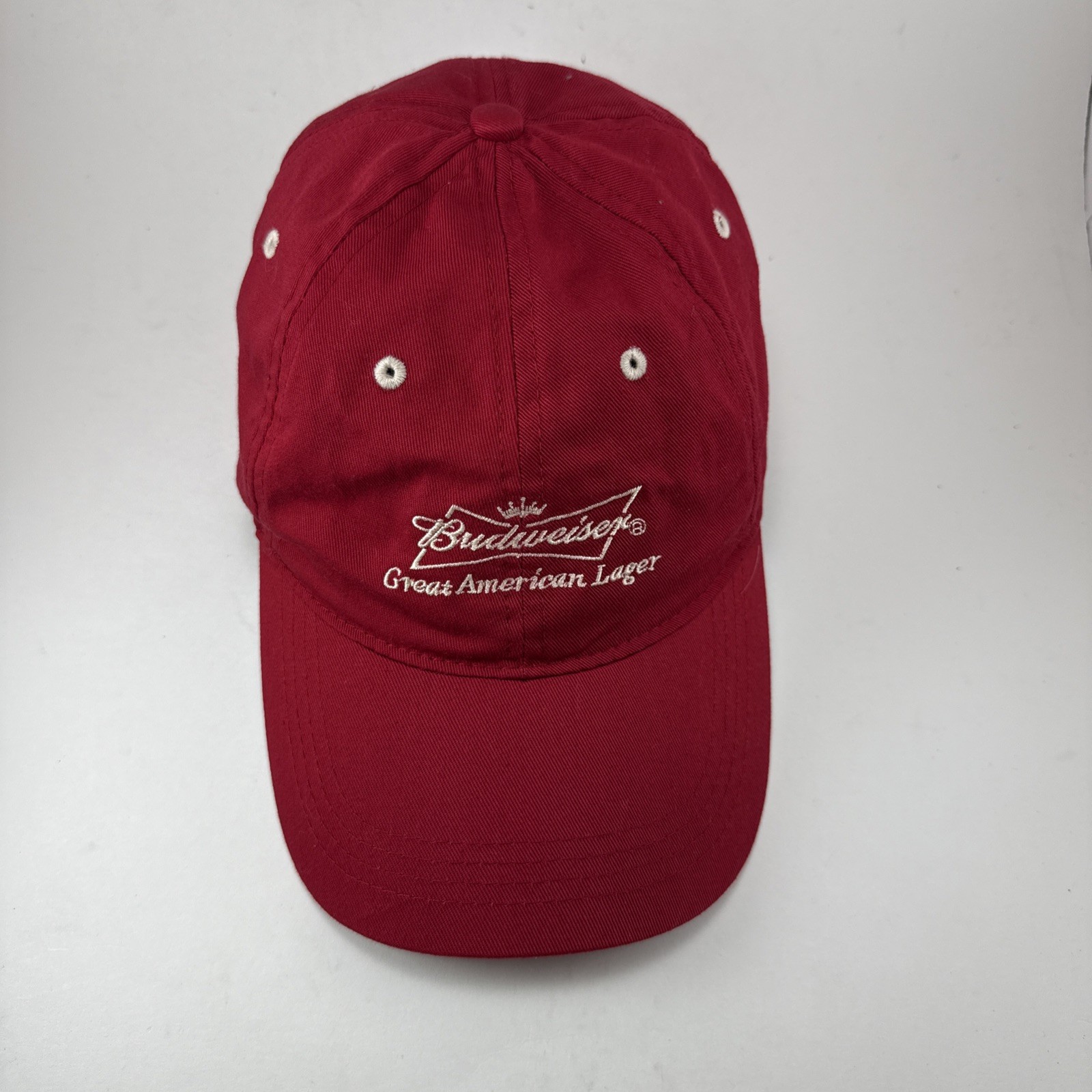 Budweiser Adjustable Baseball Hat, Red, Cap, Hook… - image 9