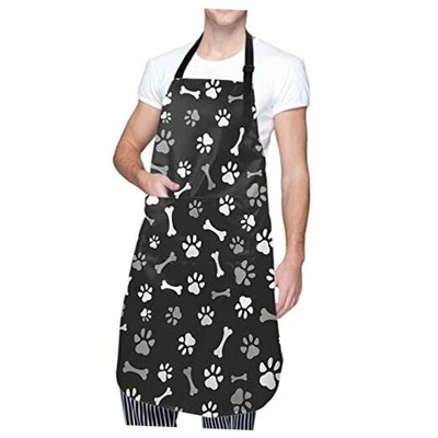 Sweetshow Cute Dog Apron with 2 Pockets and Adjustable Neck Dog Paw 1