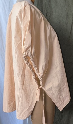Zara Tan Cotton Poplin High/Low Popover Tunic L Oversize - Picture 2 of 5