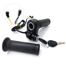 Full Twist Throttle Grip for Ebike, 3-Pin Universal Ebike Throttle Waterproof