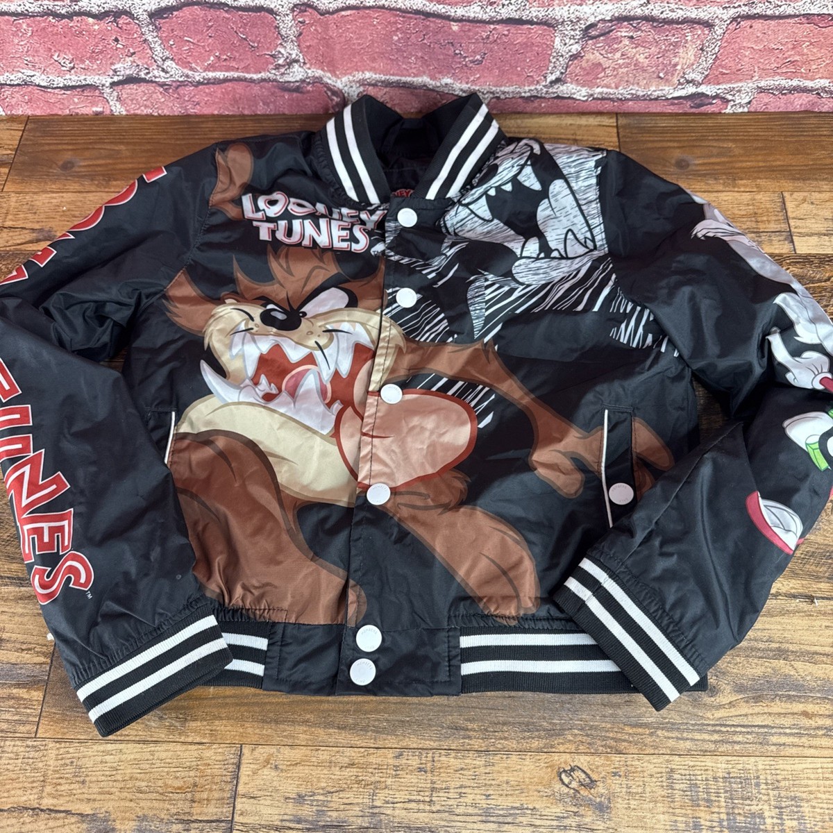 Members Only Looney Tunes Taz And Friends Varsity Bomber Jacket