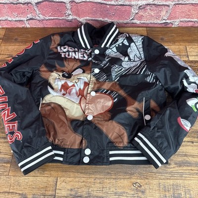 Members Only Looney Tunes Taz And Friends Varsity Bomber Jacket