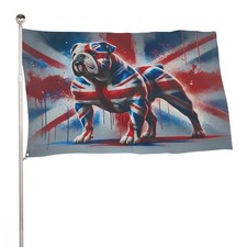 Great Britain Bulldog Union Jack Flag 5x3 ft Large British Flag