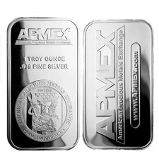 APMEX I TR Y QUNCEAB9 FINE 1 Oz Silver Plating Metal Bar For Collecting