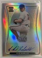 2020 Leaf Metal Draft #BA-RS1 Reid Schaller Silver Autograph