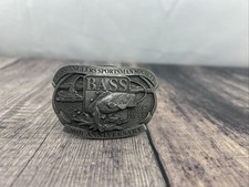 Bass Angler Sportsman Society 30th Annv. Belt Buckle 1967-1997 Pewter Fishing