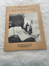 BUTTERFIELD & BUTTERFIELD Western  Americana May 1987 Spanish Books & Documents