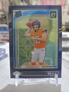 2024 Panini Donruss Optic Bo Nix Rated Rookie purple Scope Refractor #209