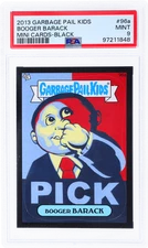 2013 Garbage Pail Kids Minis Booger Barack Black #96a PSA 9