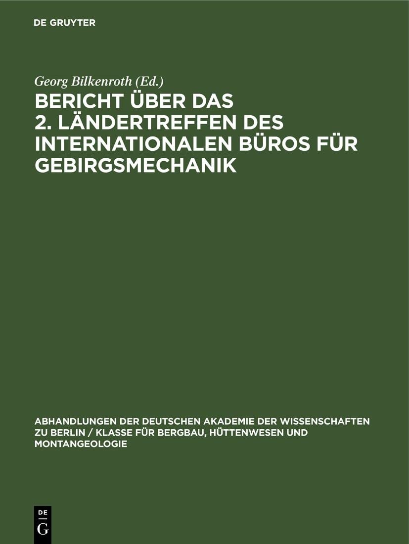 Bericht Über Das 2. Ländertreffen Des Internationalen Büros Für Gebir (Hardback)