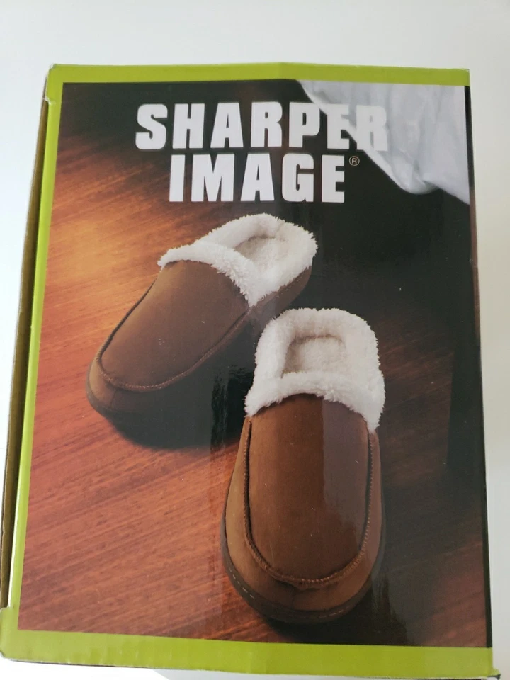 New Men's Sharper Image Memory Foam Slippers Size XL 11-12 - Image 2 of 4