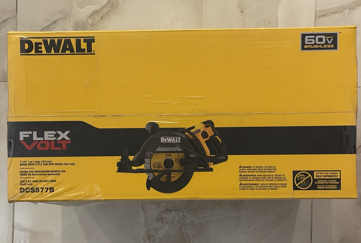 DEWALT DCS577B 60V MAX FLEXVOLT 71/4" Worm Drive Style Circular Saw