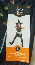 Star Witch Costume Dress Hat Childrens Kids L Halloween Hyde Eek Large