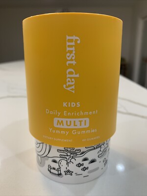 NEW & SEALED - First Day Vitamins . 60 Gummy s For Best Behavior Of Your Kids.