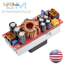 DC-DC 1800W 40A 10-60V to 12-90V Boost Converter Step-Up Power Supply Module USA