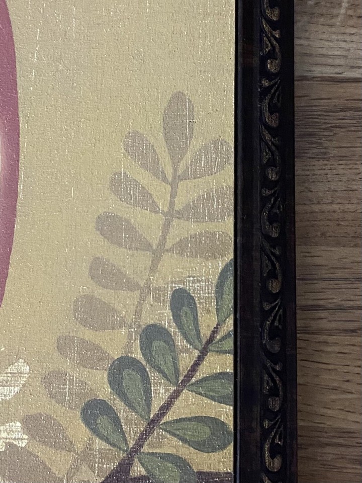 Charming Folksy Colorful Forest Owl Art Print Large Round Body Eyes