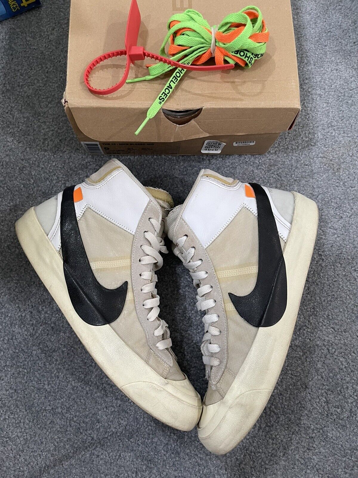 Size 9 - Nike Blazer Mid x OFF-WHITE The Ten 2017-Fast Shipping