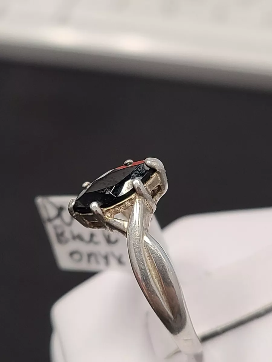 Avon sterling silver black onyx ring deals