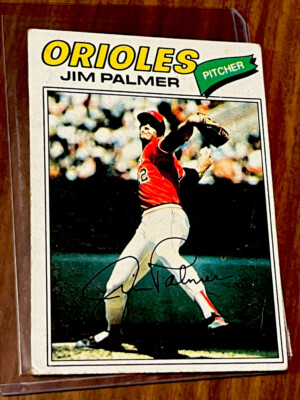 1977 Topps baseball Card # 600 - Jim Palmer Baltimore Orioles MLB HOF er - Nice