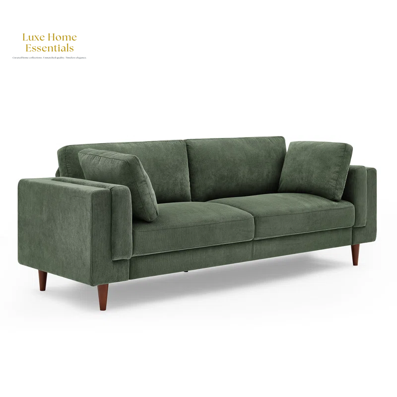 Kraz MINIMORE 85'' Modern Square Arm Sofa for Stylish Living Spaces