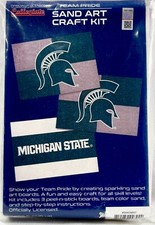NEW 2000s Michigan State University Sand Art Craft Kit Ages 8 16483