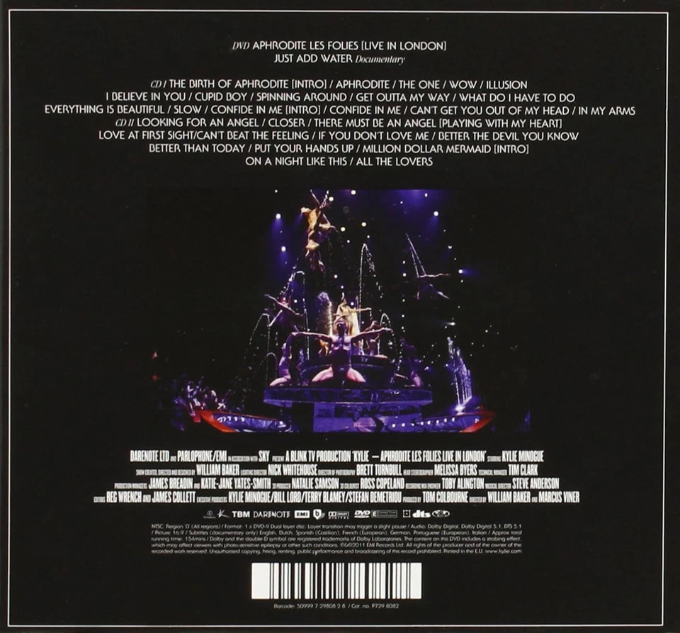Kylie Minogue Aphrodite Les Folies Live-  2 x CD + 1  DVD - New - Image 3 of 3