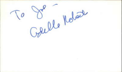 Adele Roberts Actress Throw a Saddle on a Star Signed 3'' x 5'' Index Card