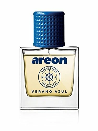 Perfume de coche Areon 1,7 fl oz. Ambientador botella vidrio (50 ml), Verano Azul  Foto 2 de 3