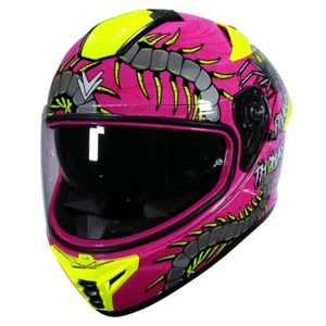 Frank Thomas FT62 SV Arachno Full-Face Motorcycle Helmet Purple
