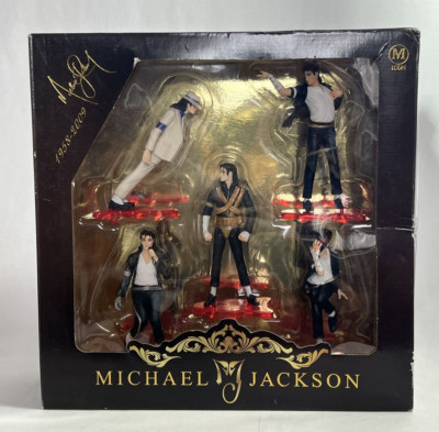 RARE Michael Jackson Icon The World Tour Dangerous 5x Mini Figures (10cm/4'')