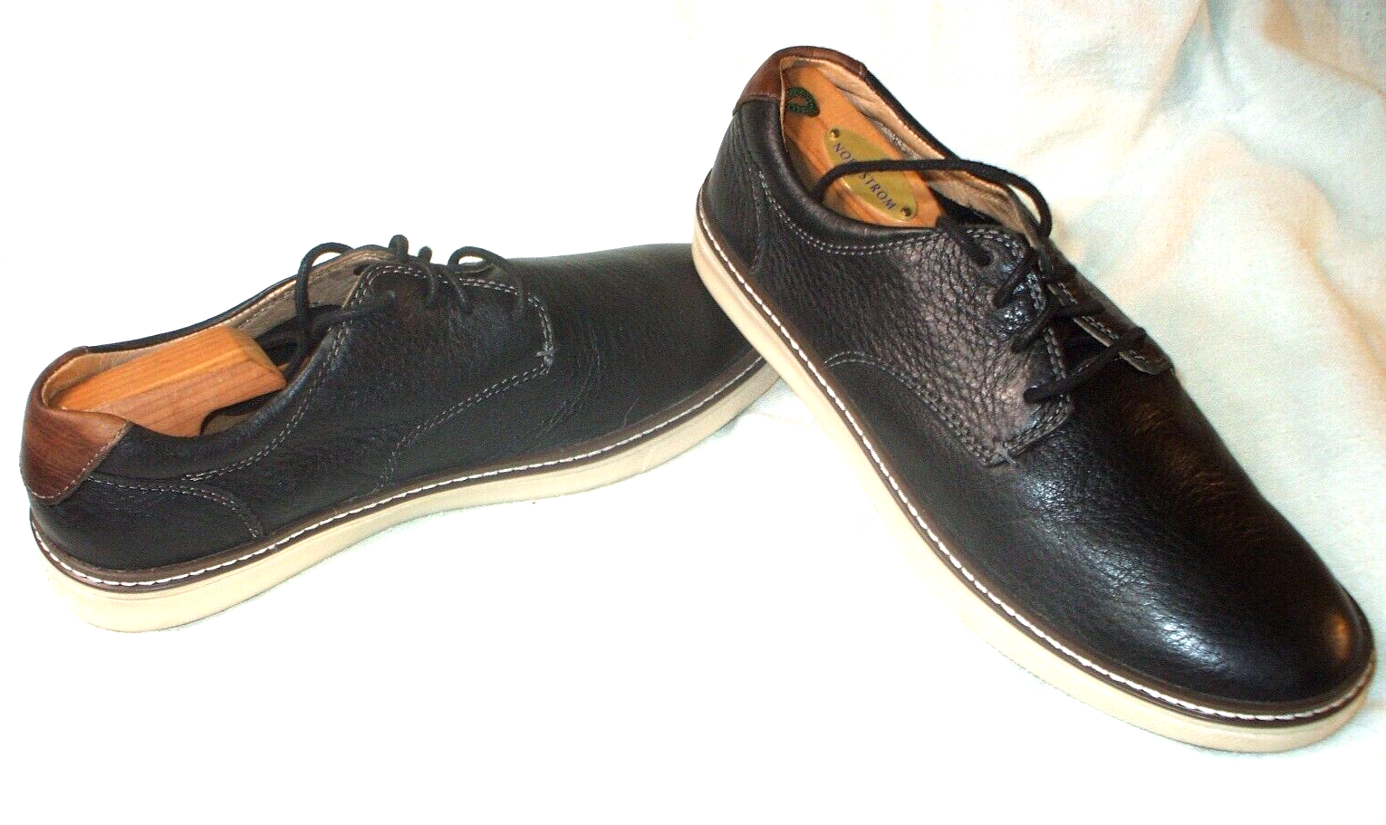 SAOLA Scarpe eleganti Oxford stringate pelle di pecora uomo nere J&M 25 2641 E20 taglia 7M