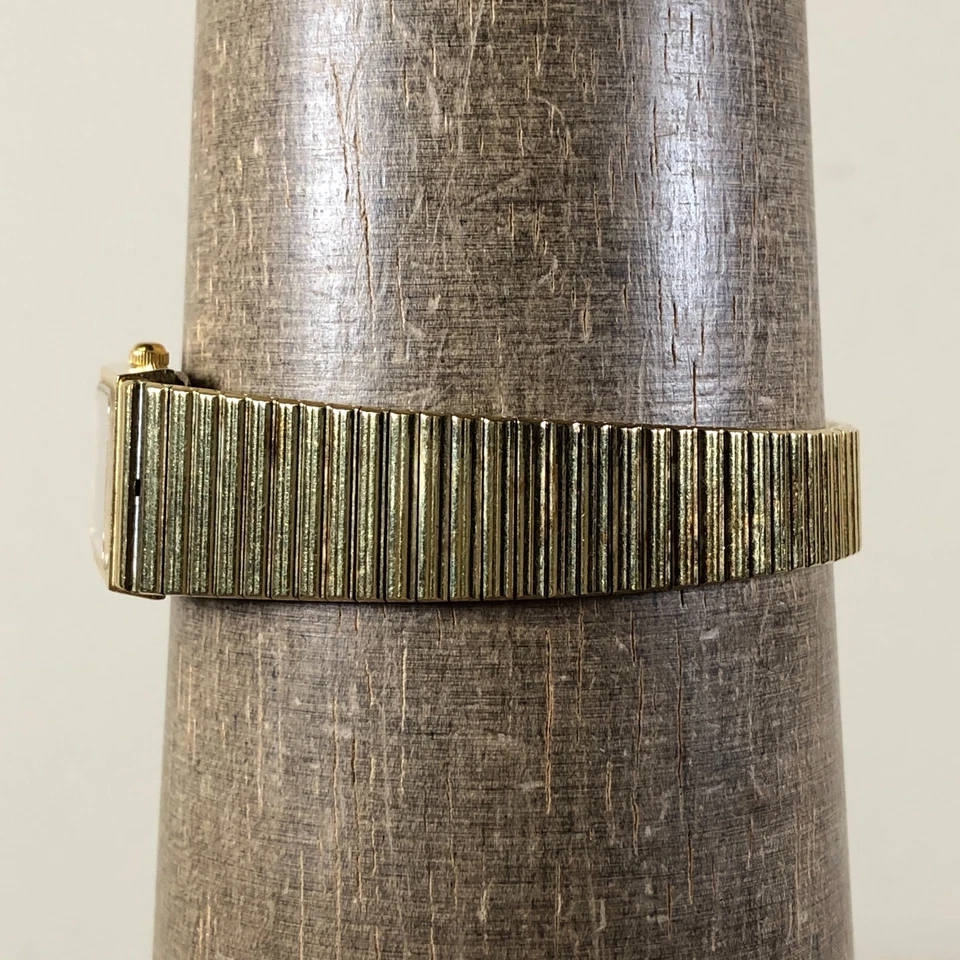 Croton Women Fashion Diamond Accent Gold Tone Quartz Analog 17mm Watch 6 1/4" - Image 3 of 4