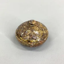 Incense Holder Container Box Persimmon Stone Tea Ceremony Utensils Sado Japan