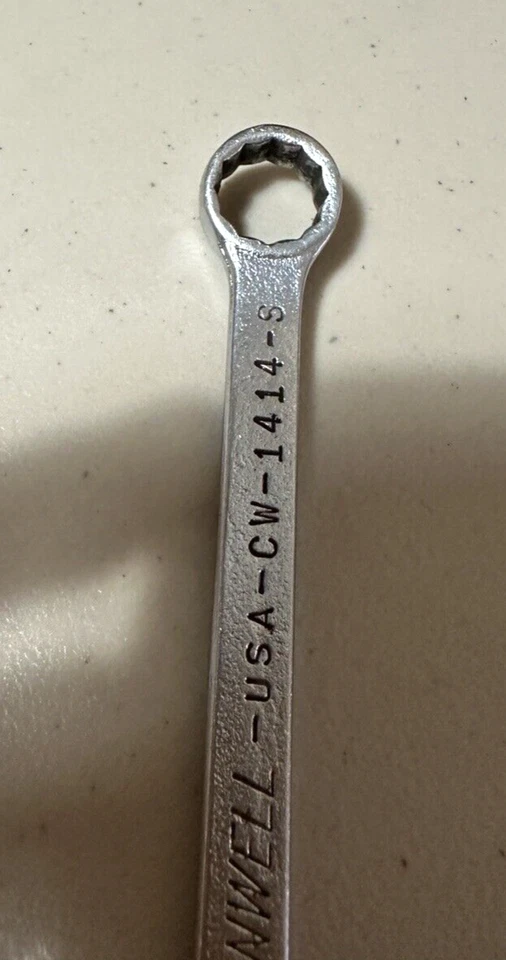 Cornwell 7/16" 12 Point Short Combination Wrench CW-1414S USA 5” - Image 3 of 4
