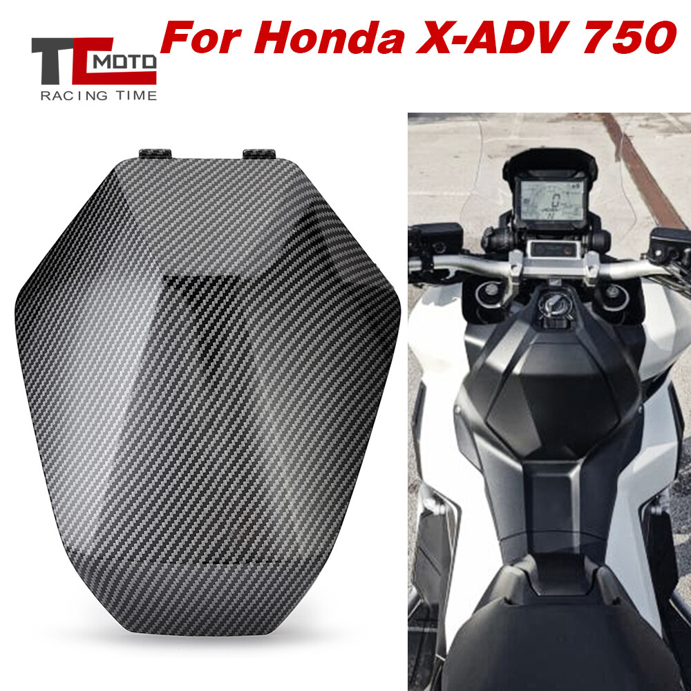 X-ADV 750 ブラックカーボンファイバー バイクカウル Motorcycle Upper Cowl Assy Front Inner Cover For Honda X-ADV 750
