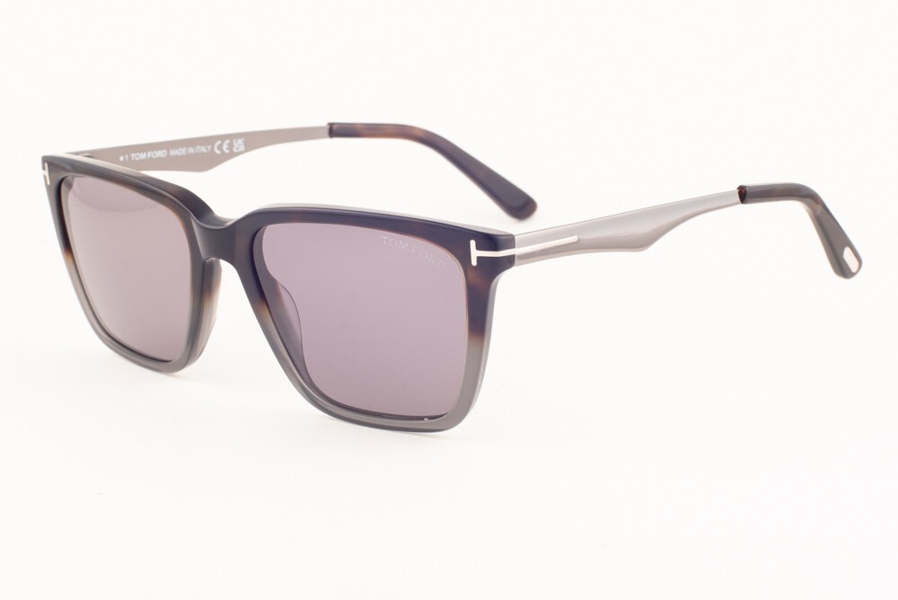 Tom Ford GARRETT 862 56C Havana Gray / Gray Sunglasses TF862 56C