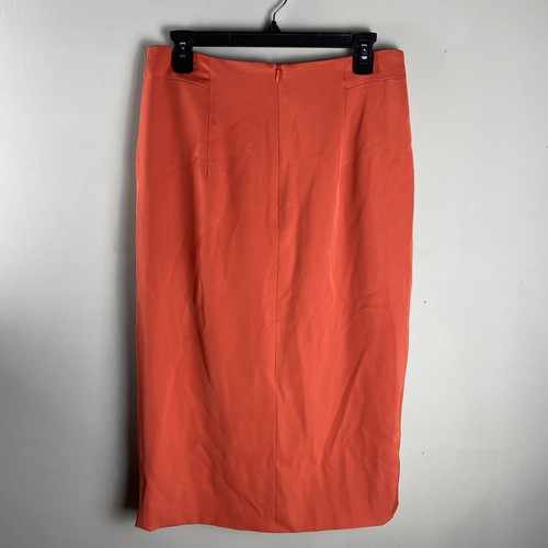 Finders Keepers: Sweet Talker Midi Skirt Bright Orange Terracotta Large (NWT) - Picture 2 of 7