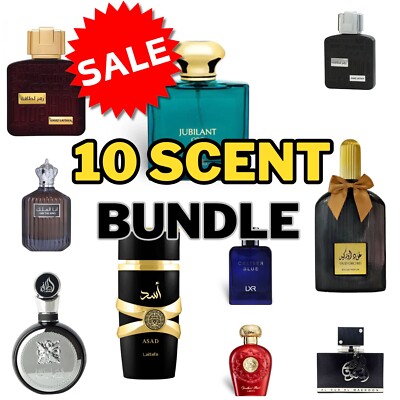 New Sealed Set Bundle Of 10 Men's 100ml Oud Perfume Fragrances