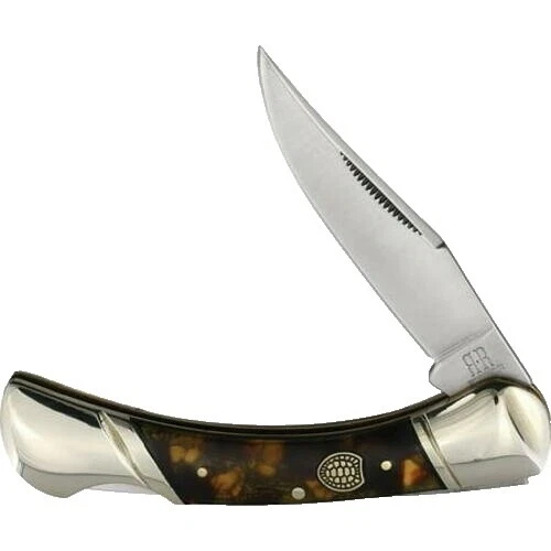 Brown Shell Handle Collectible Folding Knives