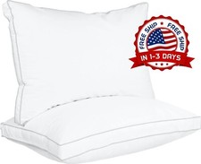 Juego De 2 Almohadas Queen Size Para Cama Dormir 26x18 Pulgadas En Oferta Set US