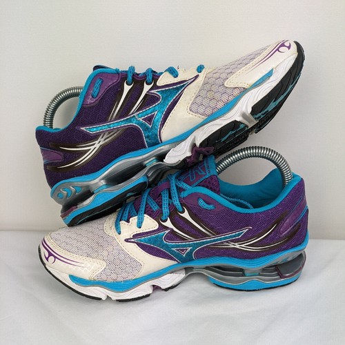 MIZUNO Wave Creation 14 Womens White Purple US 7 Running Shoes Sneakers - Picture 6 of 8