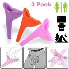 3 Female Urination Device Women Able to Pee Standing Up Use as Funnel for Camp