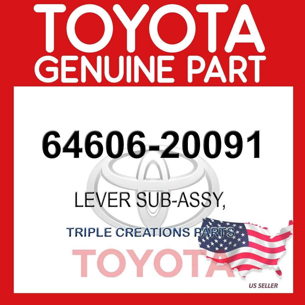 6460620091 GENUINE Toyota LEVER SUB-ASSY BACK DOOR OPEN 6460620091 GENUINE Toyota LEVER SUB-ASSY BACK DOOR OPEN