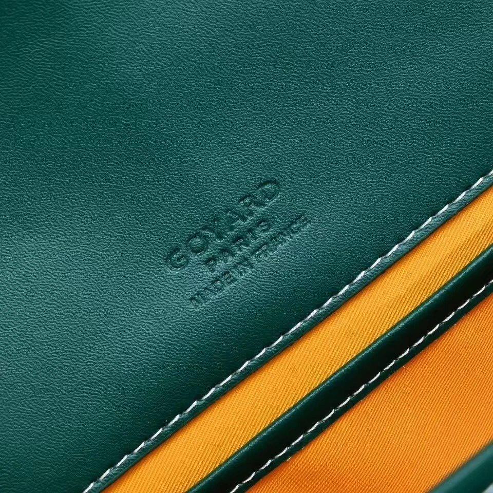Borsa Goyard Belvedere PM tracolla in tela e pelle verde spedizione veloce
