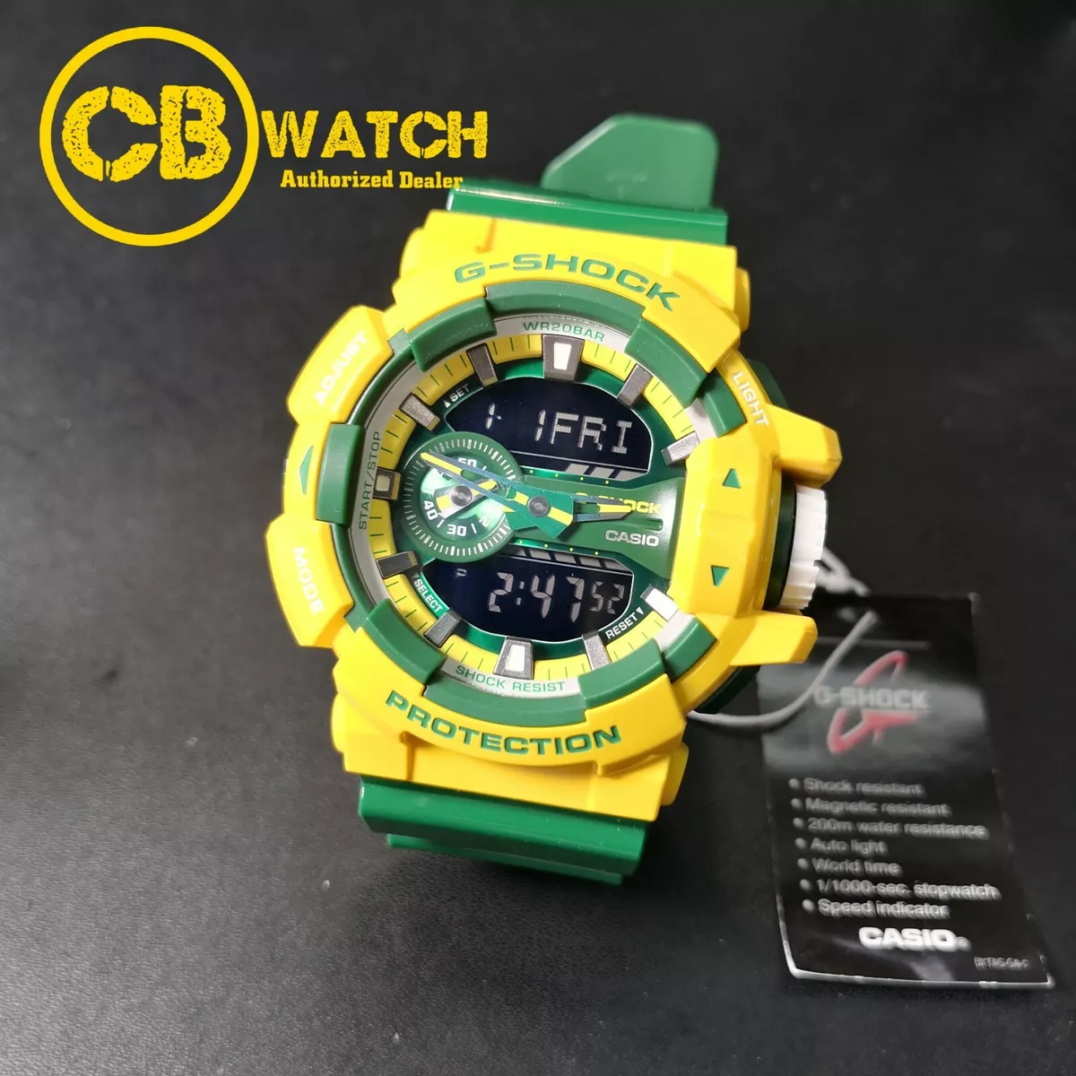 Casio G-Shock GA-400CS-9A Men's Quartz Special Color Series Analog-Digital Watch
