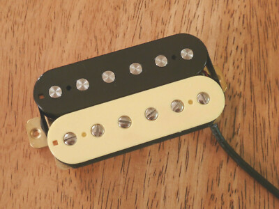 HIGH OUTPUT BRIDGE HUMBUCKER PICKUP ZEBRA ALNICO 5 MAGNETS 4 FOUR CONDUCTOR WIRE