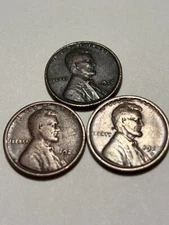 1920p,d,s Lincoln cents good shape free shipping