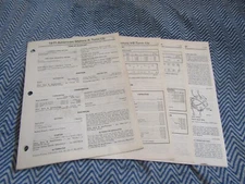 1971 AMERICAN MOTORS BUICK CADILLAC FACTORY TUNE UP SPECIFICS SPEC MANUAL SHEETS