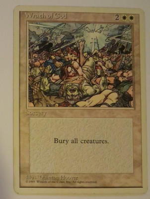 Wrath of God HP 4th Edition MTG Magic the Gathering