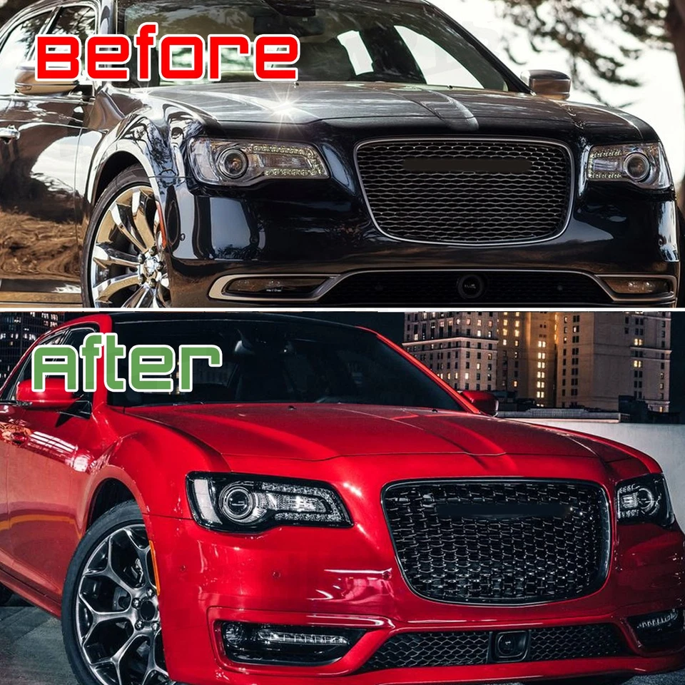 For 2015-23 Chrysler 300 300C SRT Style Front Bumper Upper Grille Mesh Assembly - Изображение 2 из 4